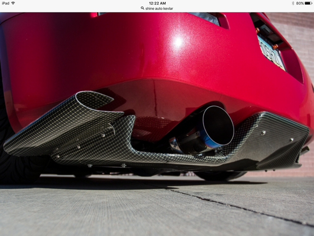 Carbon fiber clearance diffuser 350z